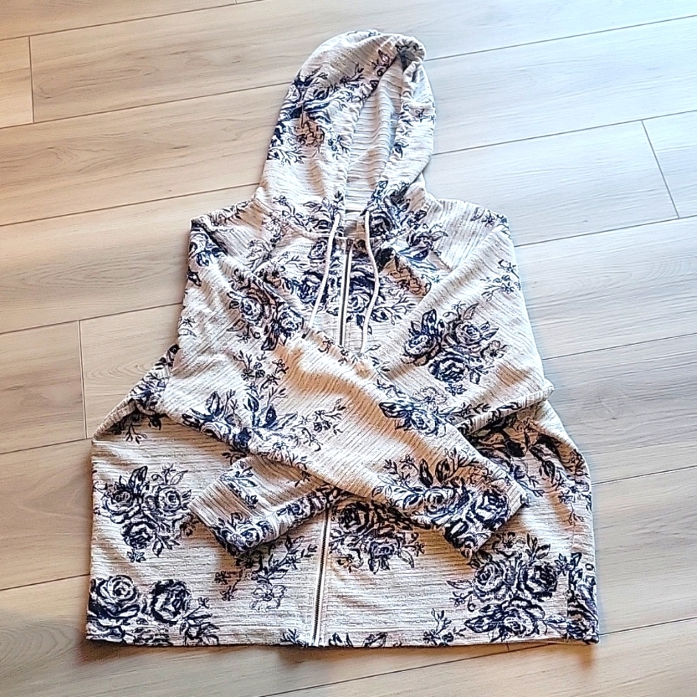 Blue Flower hoodie